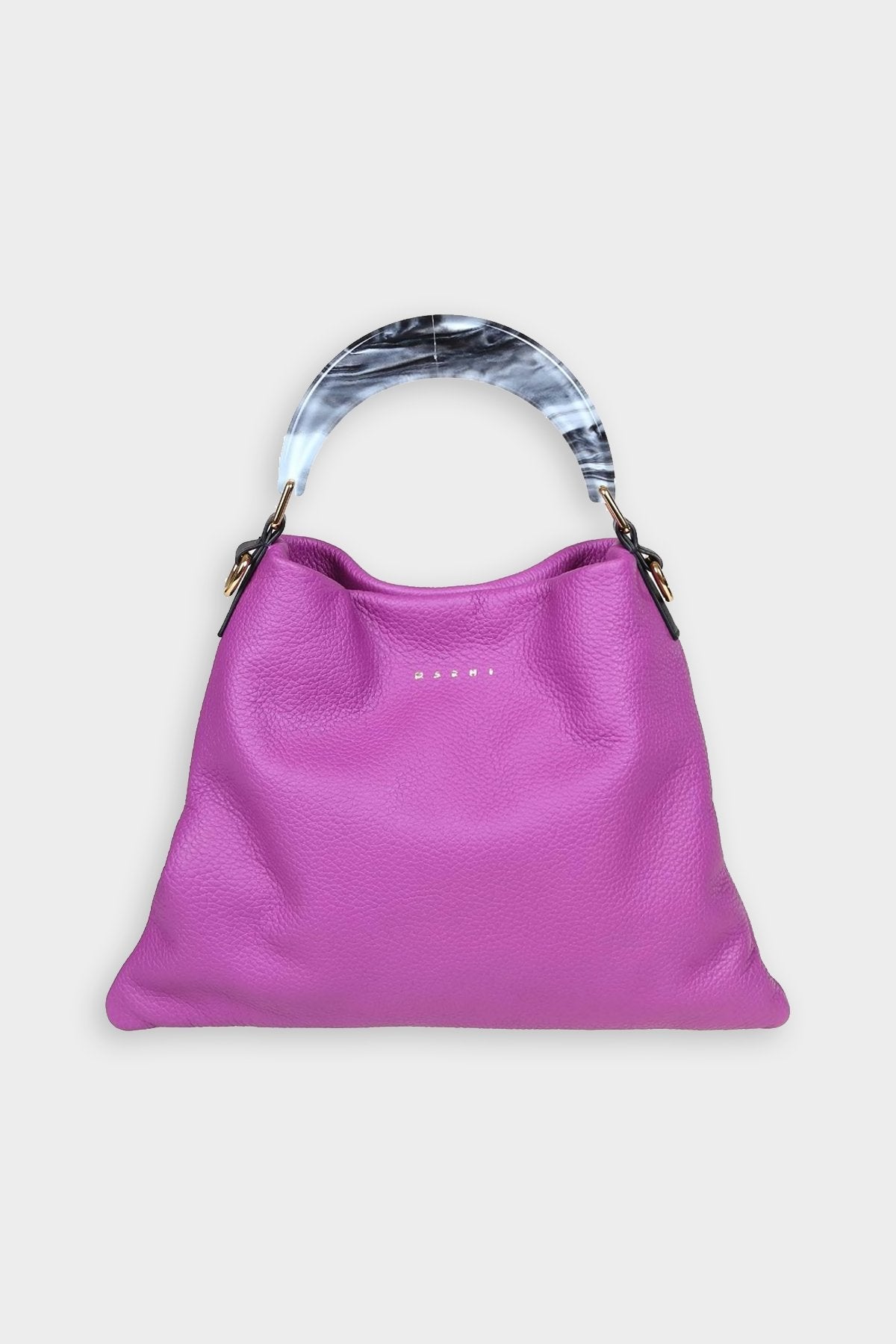 Hobo Calfskin Small Shoulder Bag in Purple