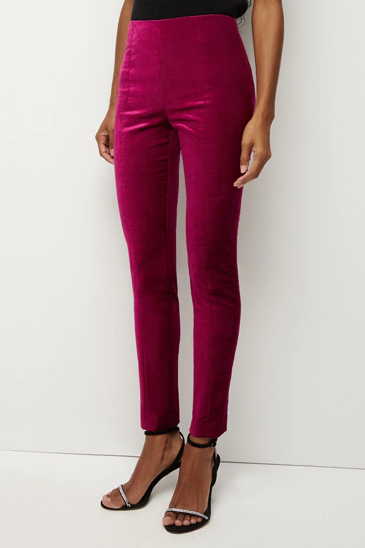 Honolulu Velvet Pant in Fuchsia