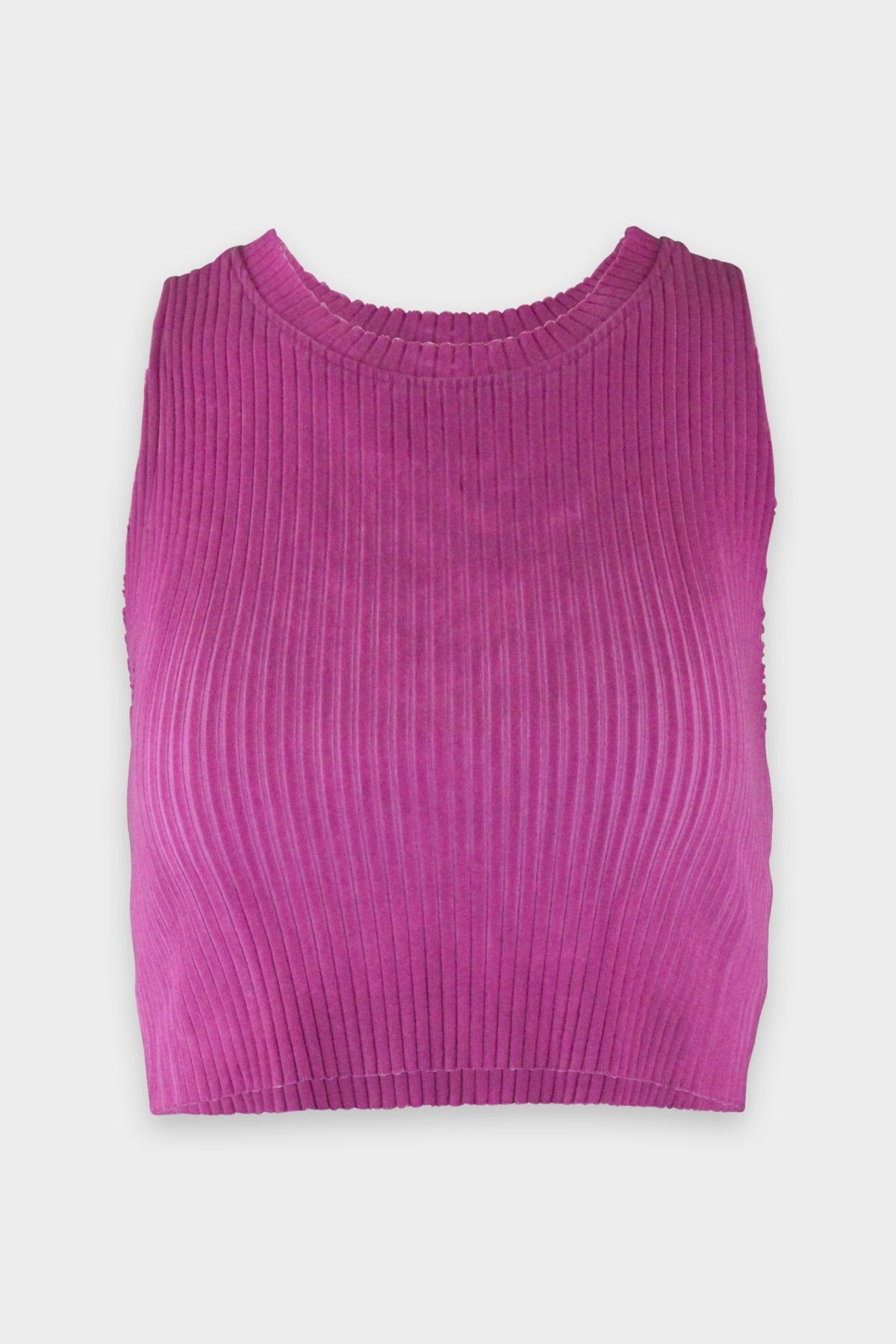 Ibiza Crop Tank in Magenta Mix