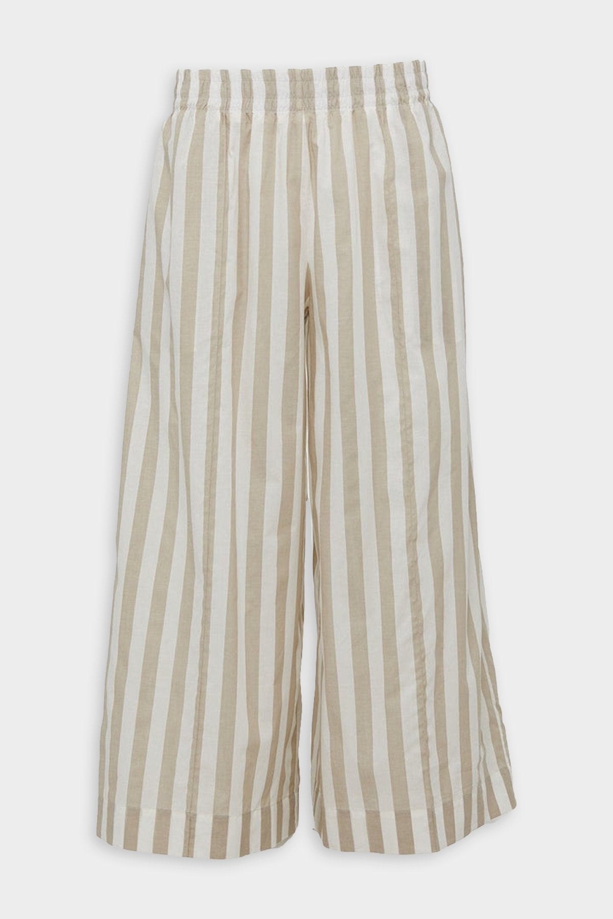 Mabel Pants in Light Brown Bold Striped