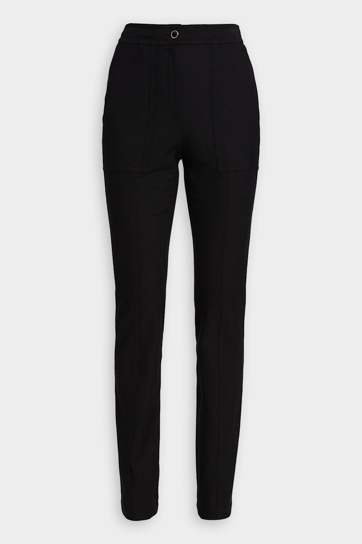 Buy Women Black Regular Fit Solid Casual Trousers Online - 739090