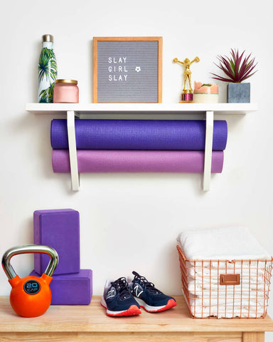 storage with shoes and frames