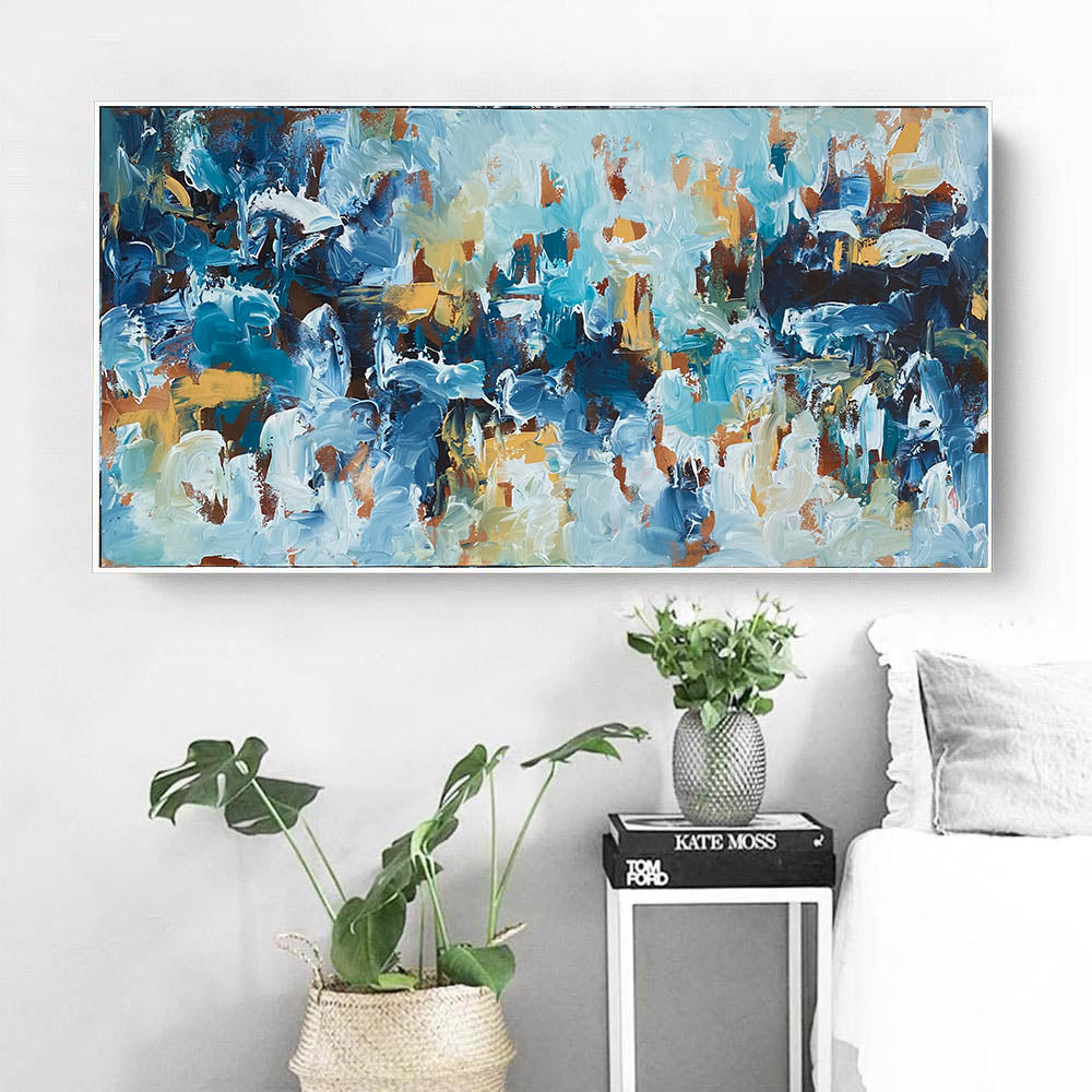 Lost In The City Lights - 150x76 cm - Original Painting
