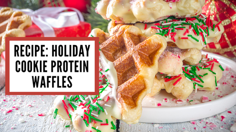 Holiday Cookie protein waffles