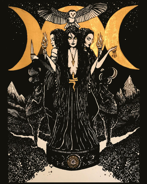 Hekate Goddess of Wicthcraft by Jessica Allison-Bourne