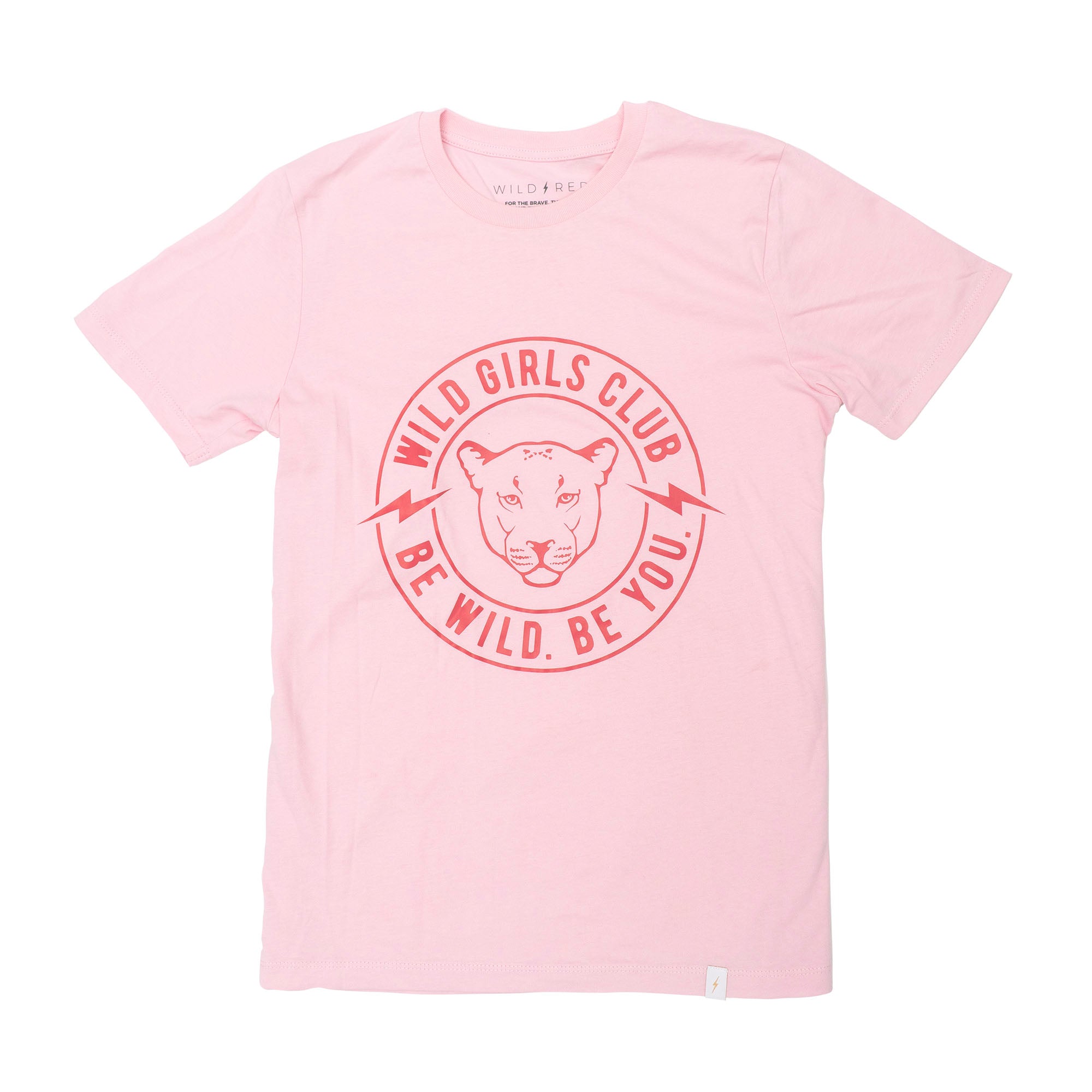 Wild Boys/Girls Club T-shirt – Pink & Red – Wild Red London
