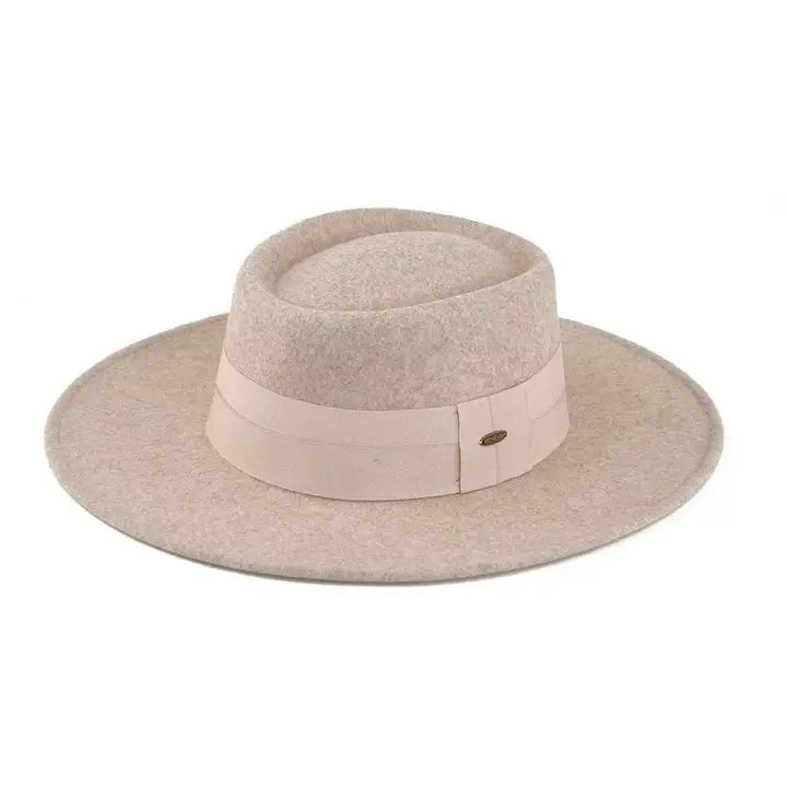 Stella Felt Panama Hat with Wide Band
