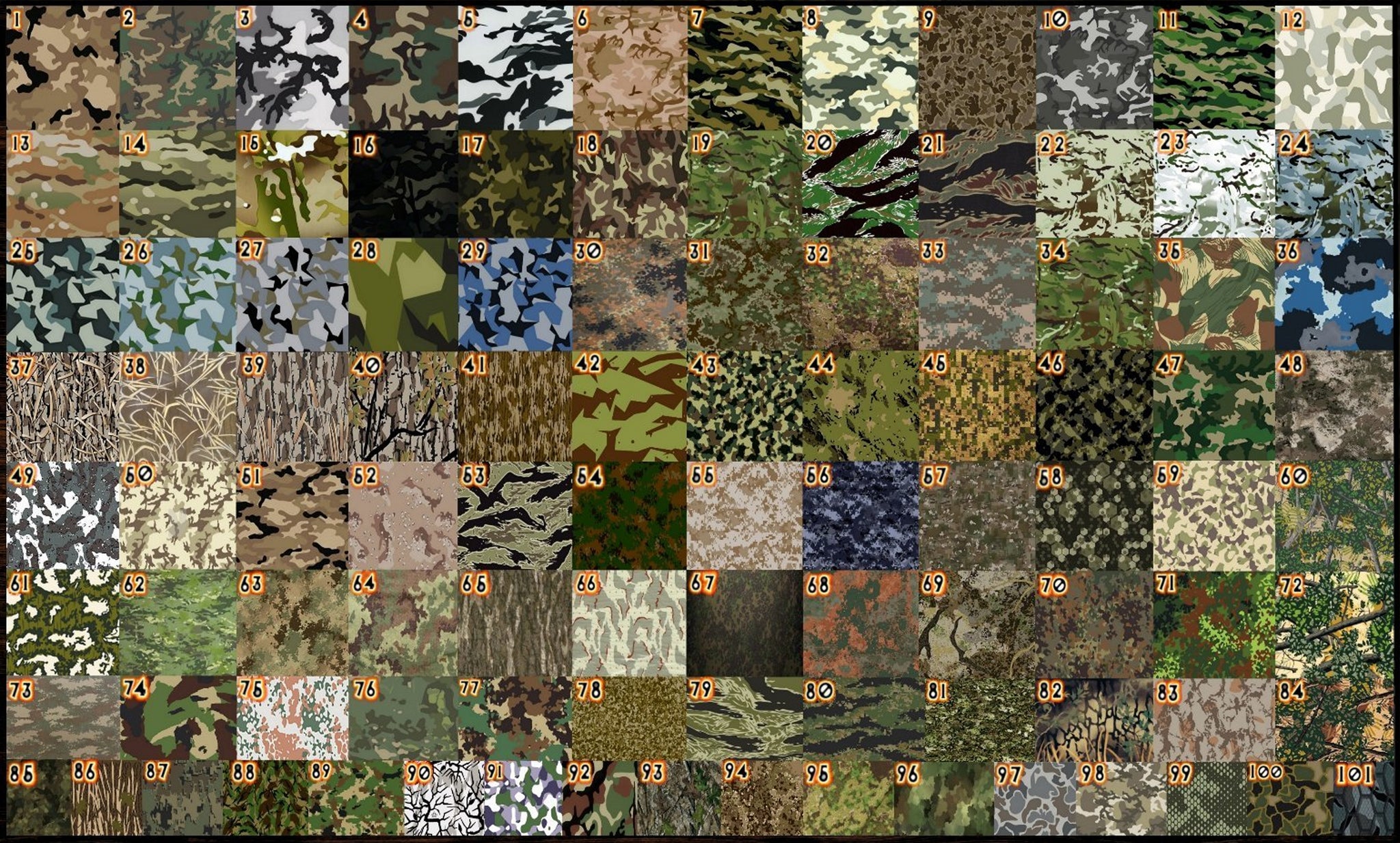 Camouflage Collection #2 - Deadeye Customs LLC