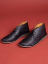 Men's Colombian Leather Desert Boots - Black - Ocelot Market