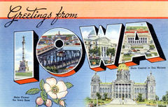 Greetings from Iowa Postcards