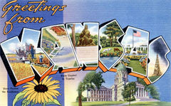 Greetings from Kansas Postcards