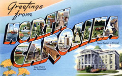 Greetings from North Carolina Postcards