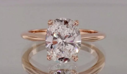 cartier rose gold solitaire