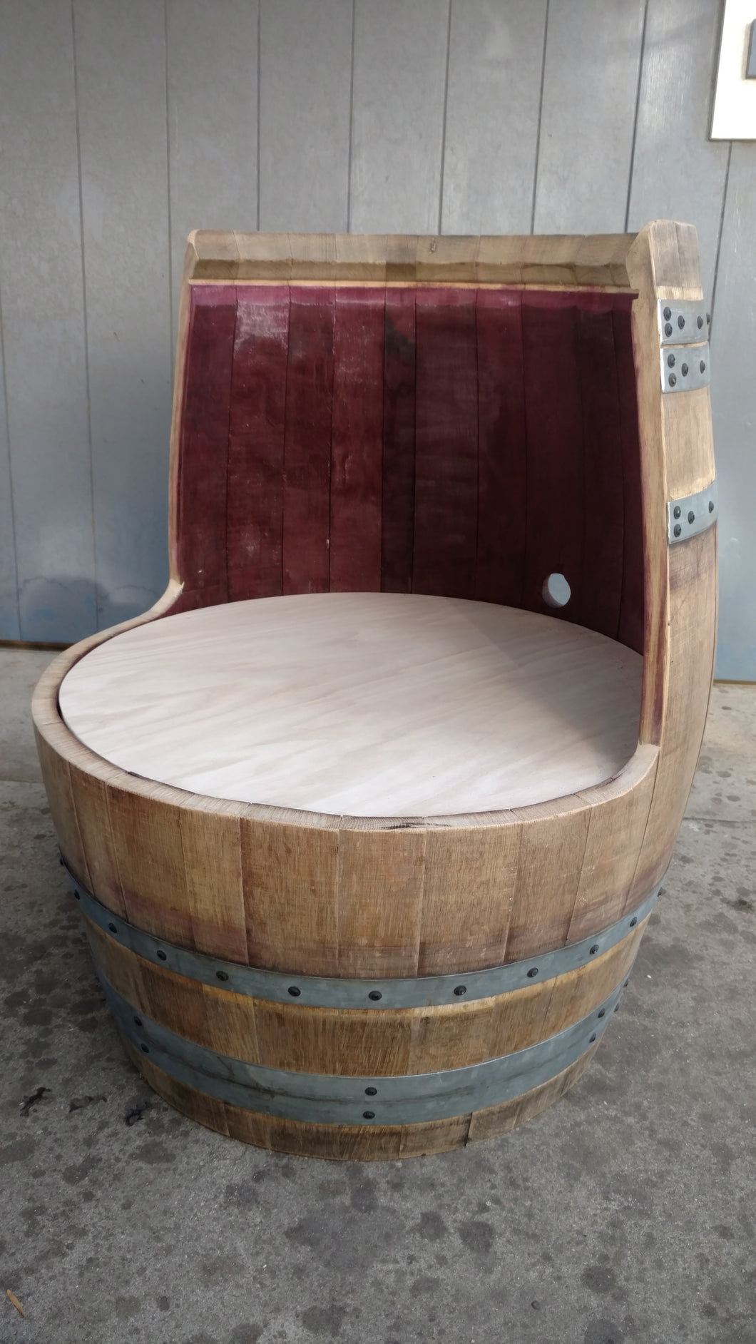 Rustic Wine Barrel Chair - DIY Upholstery – Evans Family Barrels