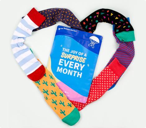 Monthly Sock Subscription - Black Friday Deal - 2 Pairs a Month