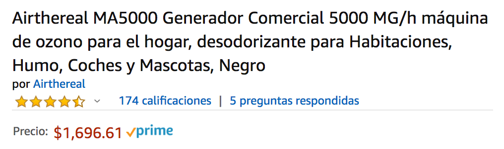 generador de ozono 