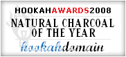Hookah awards 2008 Natural charcoal of the year hookah domain