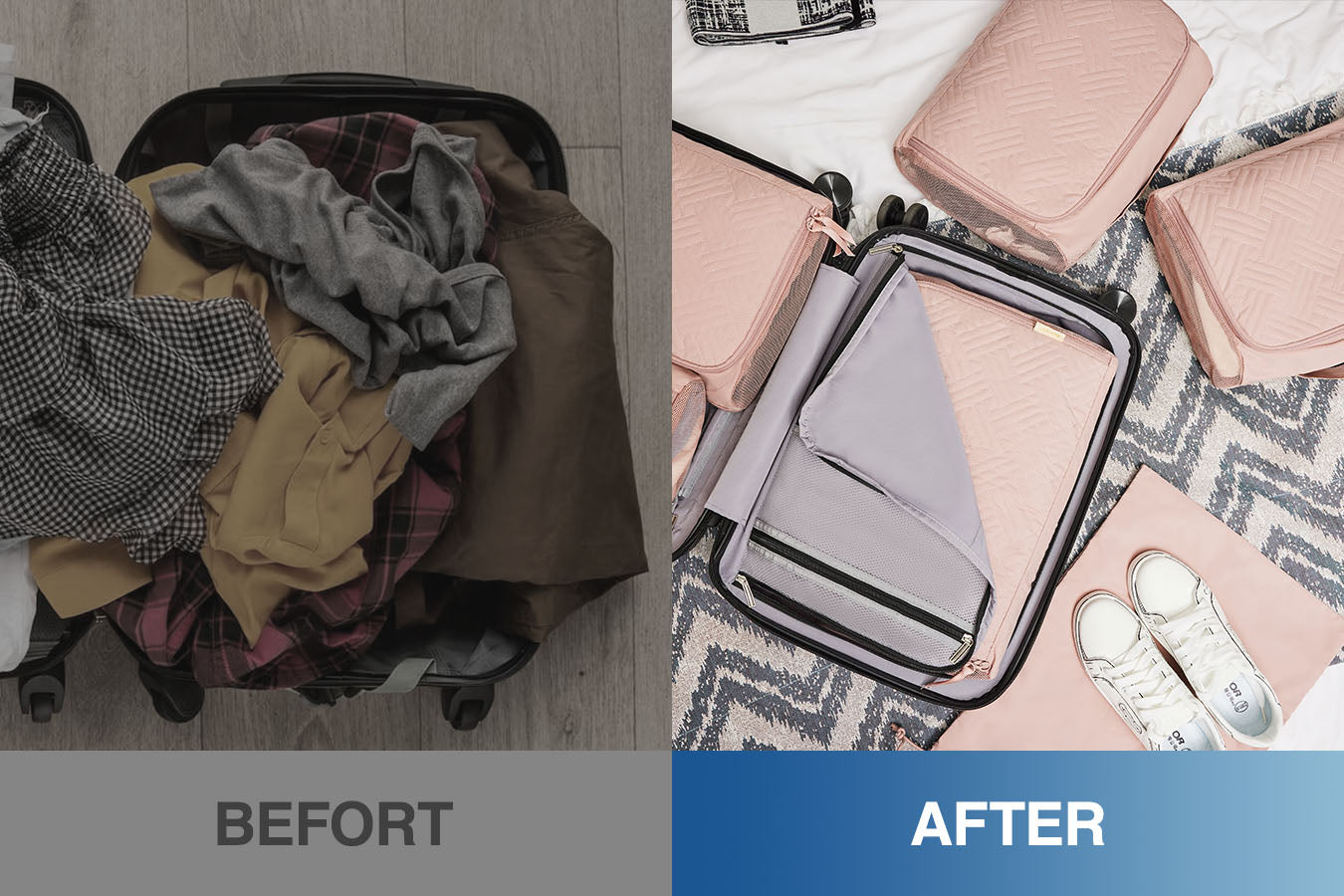 Transform chaotic travel packing into an efficient ritual with the help of compression packing cubes.