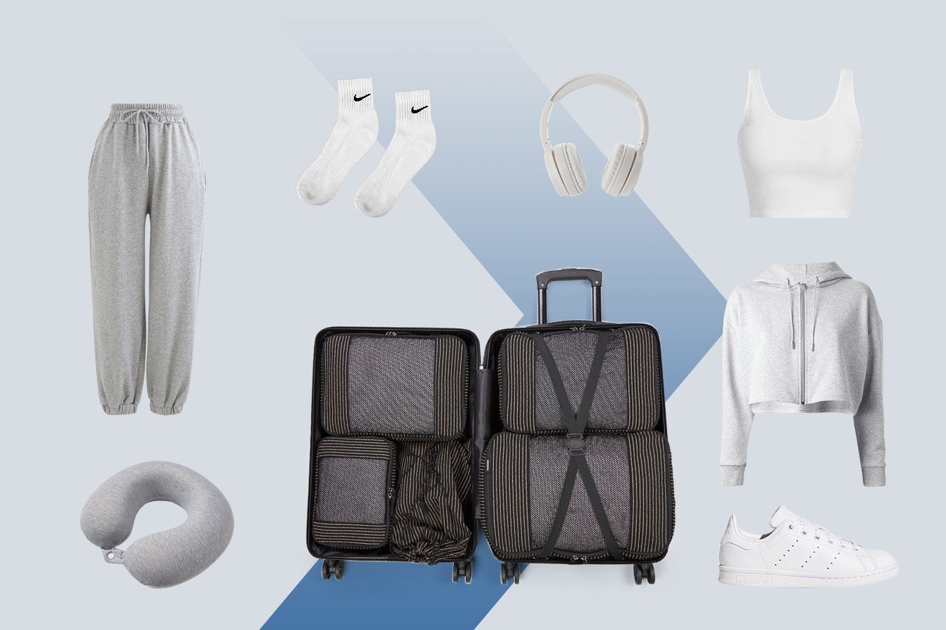 Transform frustrating treasure hunts for essentials within your luggage into a breeze with the help of packing cubes. 