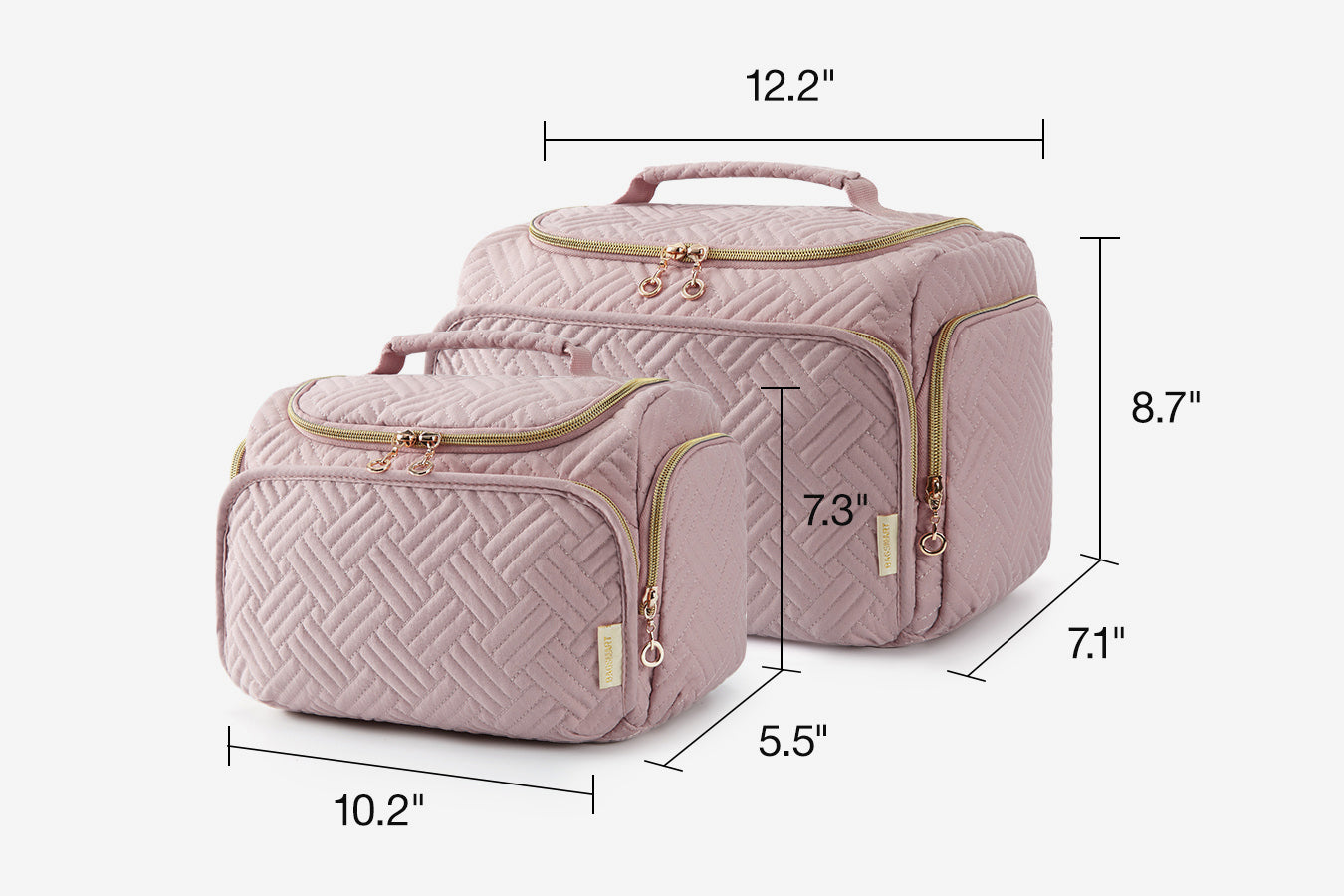 Bagsmart Odelia large hanging toiletry bag main compartment has room for it all.