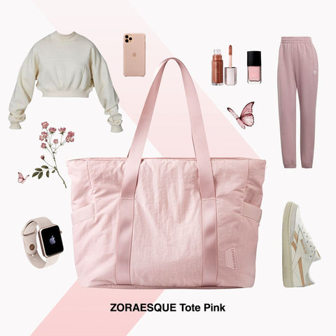 Zoraesque Tote Pink - BAGSMART 
