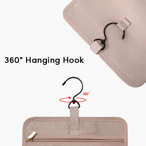 Hanging toiletry bag for women