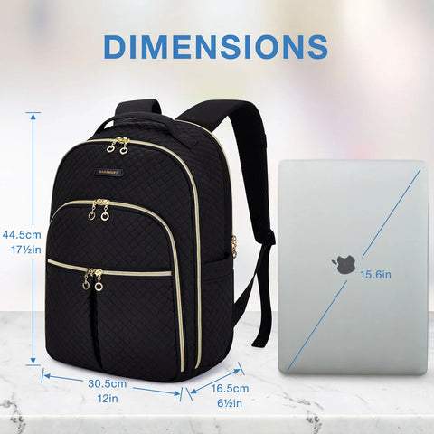 Bonchemin Black Laptop Backpacks
