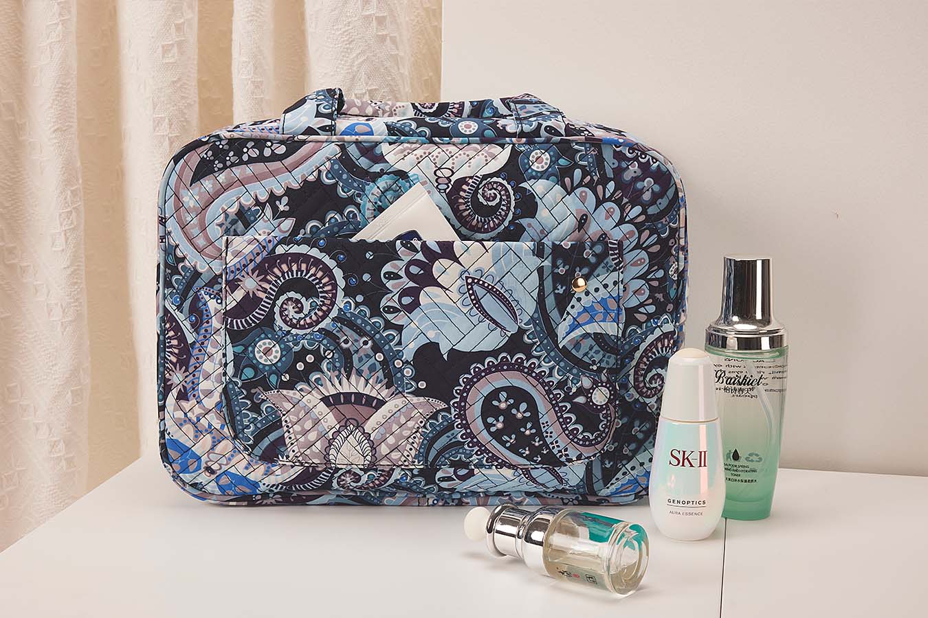 Bonchemin The Space Saver Toiletry Bag-FloralPaisley Prints