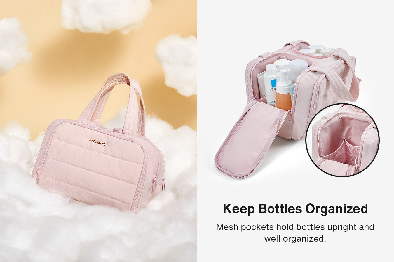 Fluffy Toiletry Bags Provide Cushioning and Protection