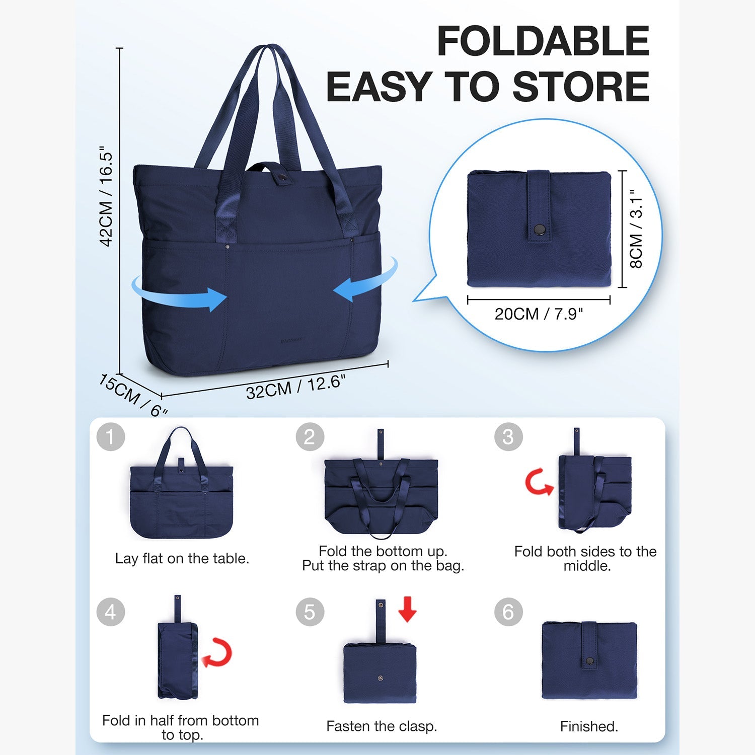 Versatile & Foldable Tote for Women-image-17