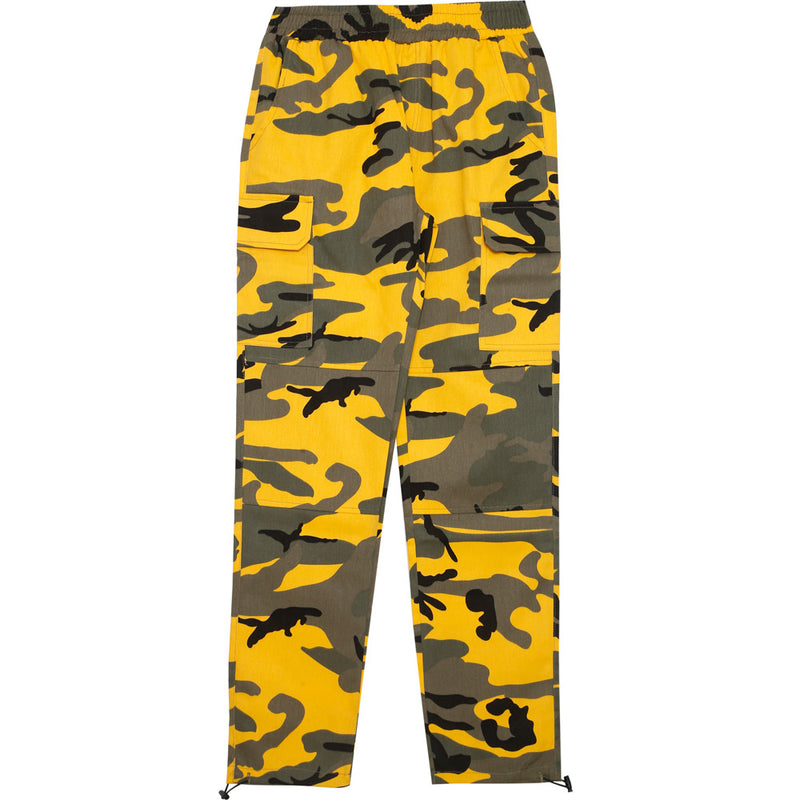 yellow and grey camo pants