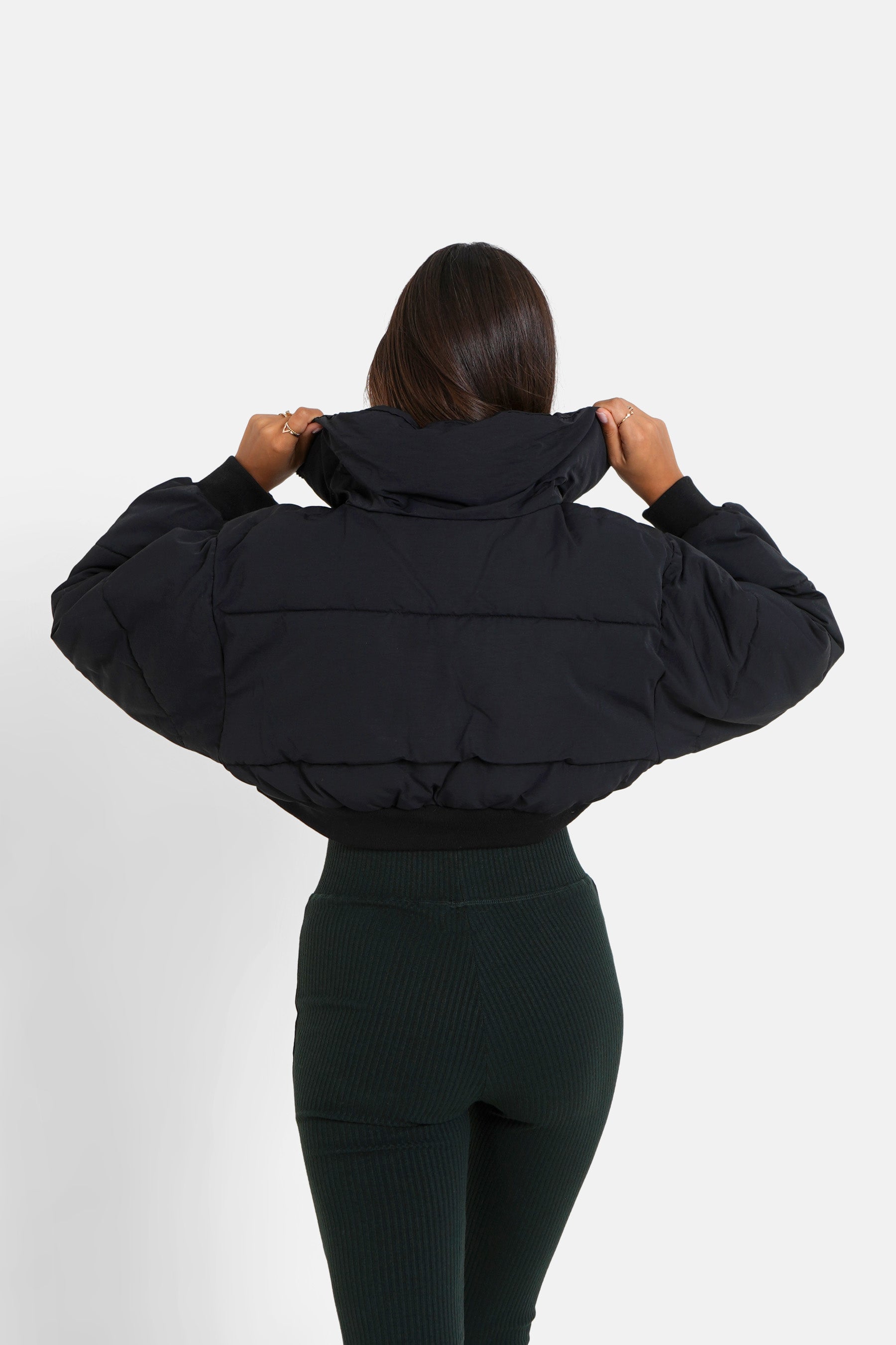 Cropped down jacket Black Sixth June