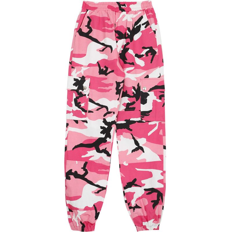 pink camouflage trousers