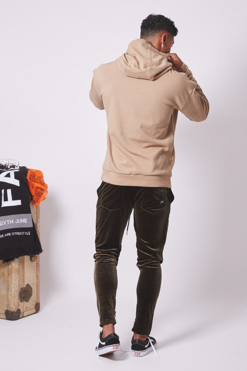 Sweat Capuche Classique Beige Sixth June