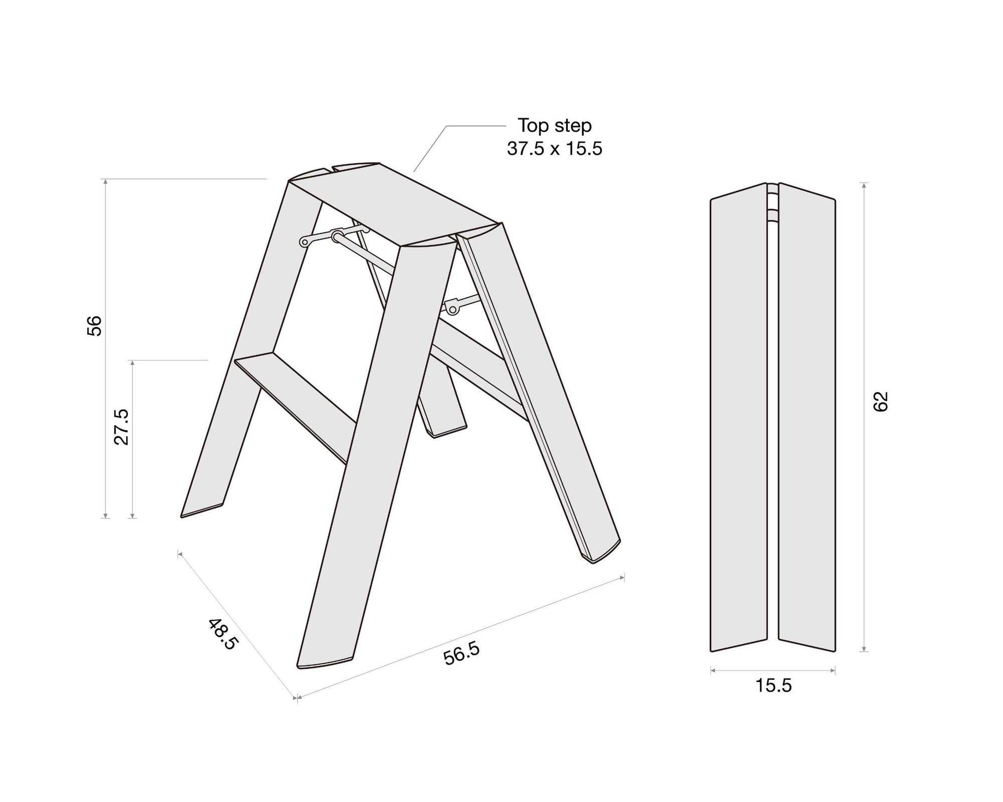 すずらん fragment × Lucano Step stool / 2-step - 通販