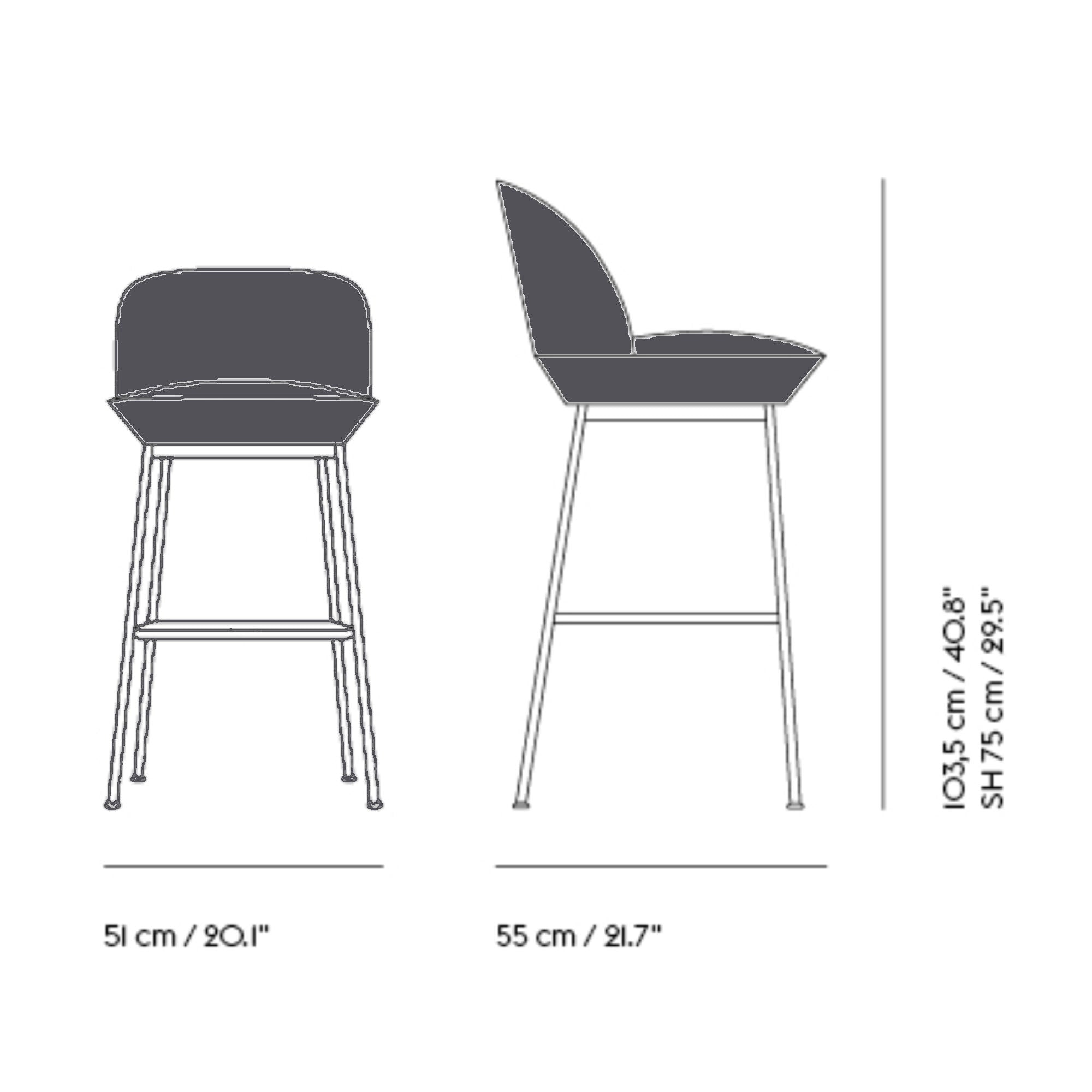 habufa bar stool