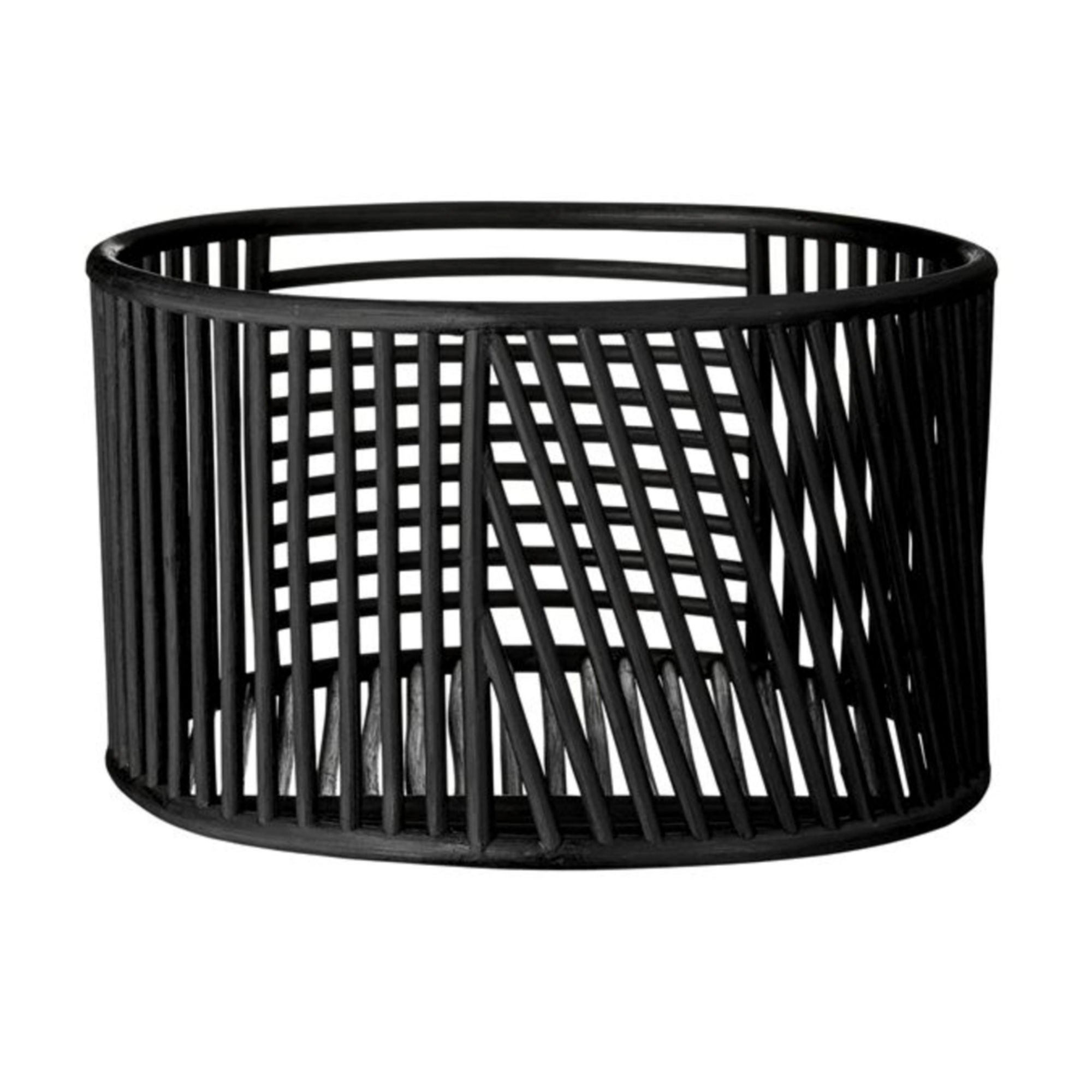 black and white storage baskets