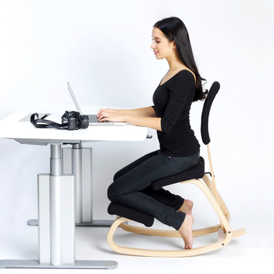 Varier Variable Balans Kneeling Chair With Padded Backrest