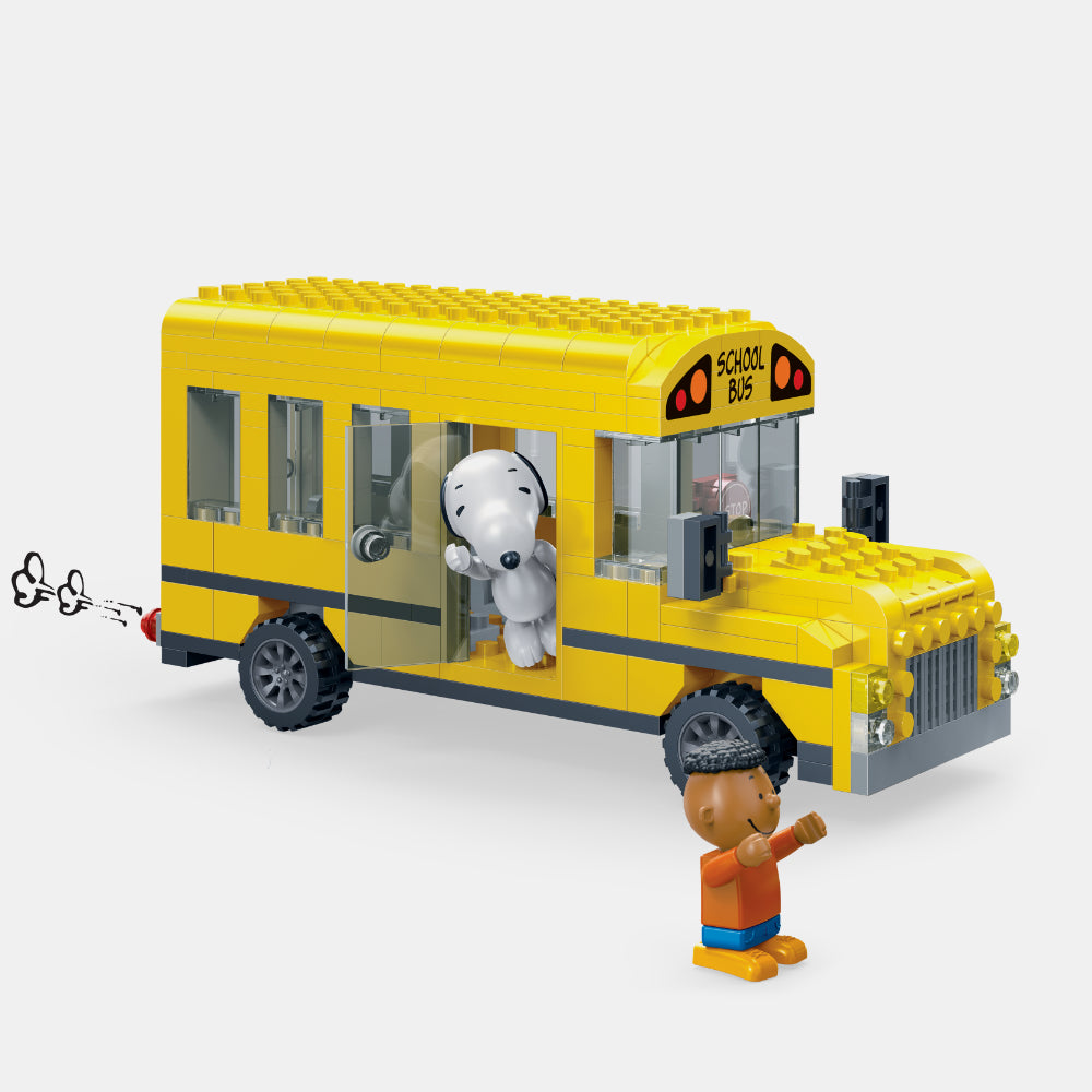 yellow lego bus