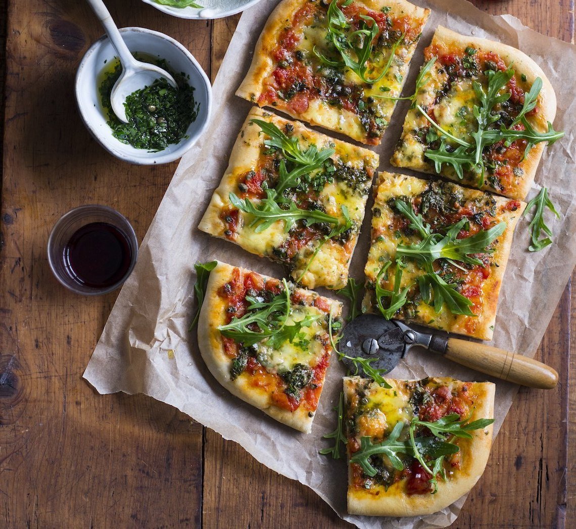 Salsa Verde Pizza