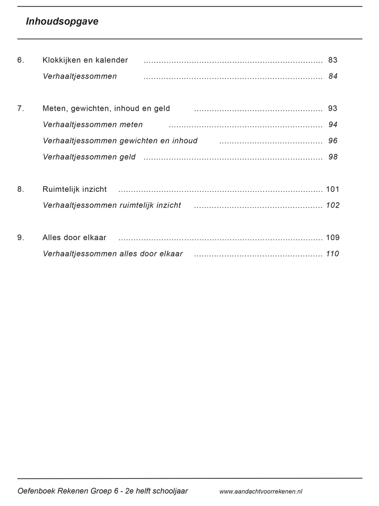 Uitgelezene Oefenboek Rekenen Groep 6 - 2e helft schooljaar | Aandacht voor MU-58