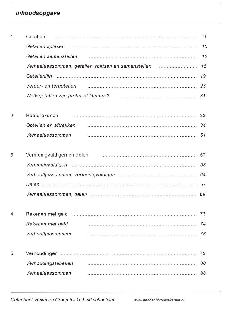 Betere Oefenboek rekenen groep 5 - rekenen groep 5 oefenen met resulataat GJ-23