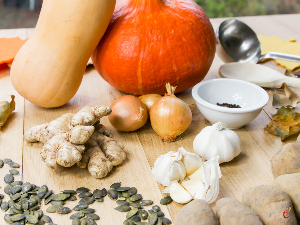 eSeasons Autumnal Spicy Pumpkin Soup with Roasted Vegetables -Ingredients