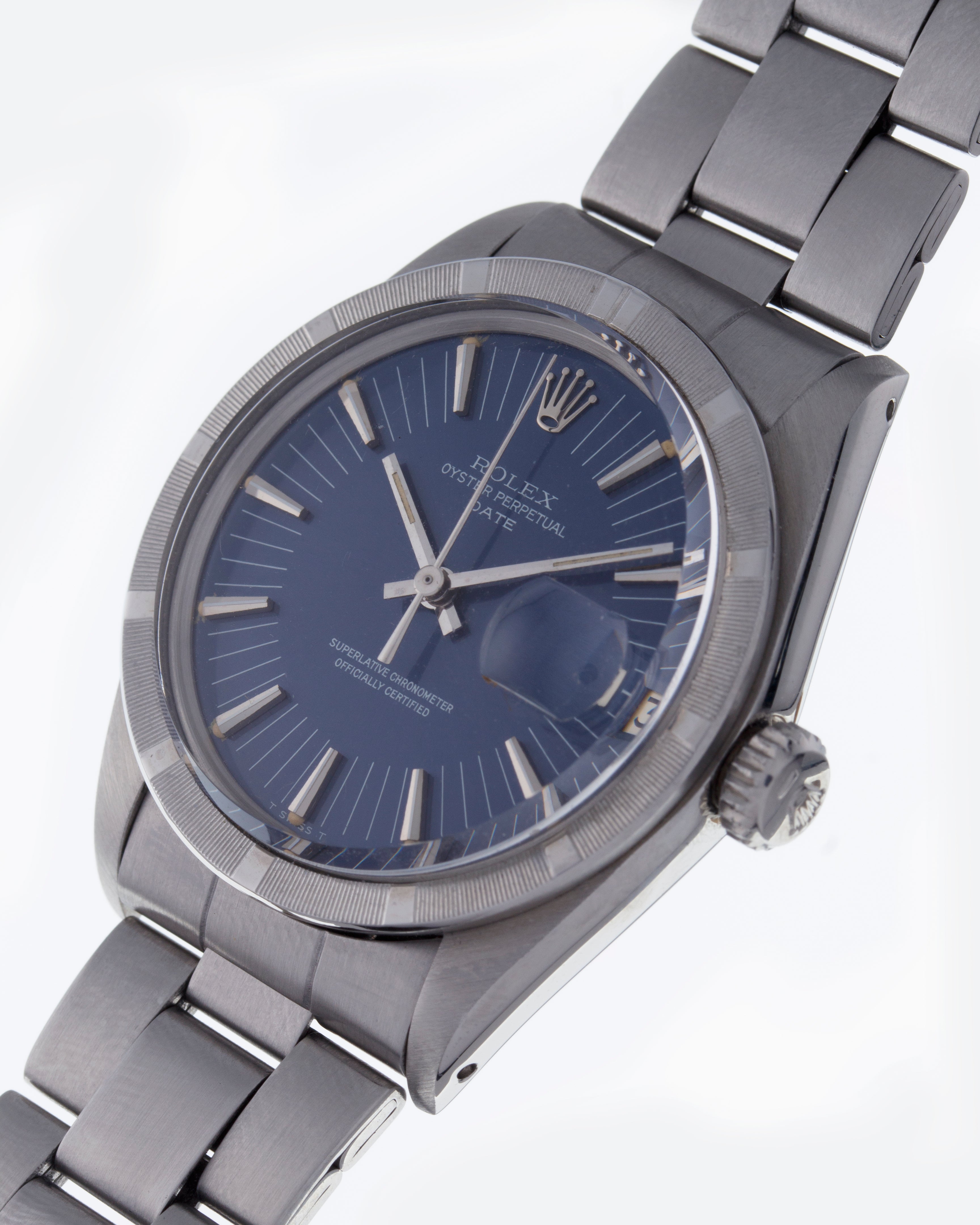 Rolex datejust ref. 1501 blue dial