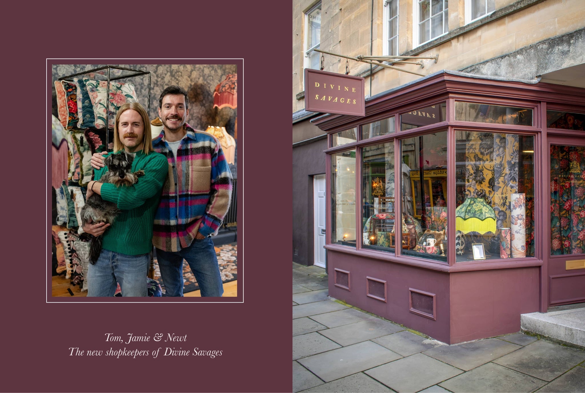 New interiors shop & showroom Divine Savages in Bath, UK