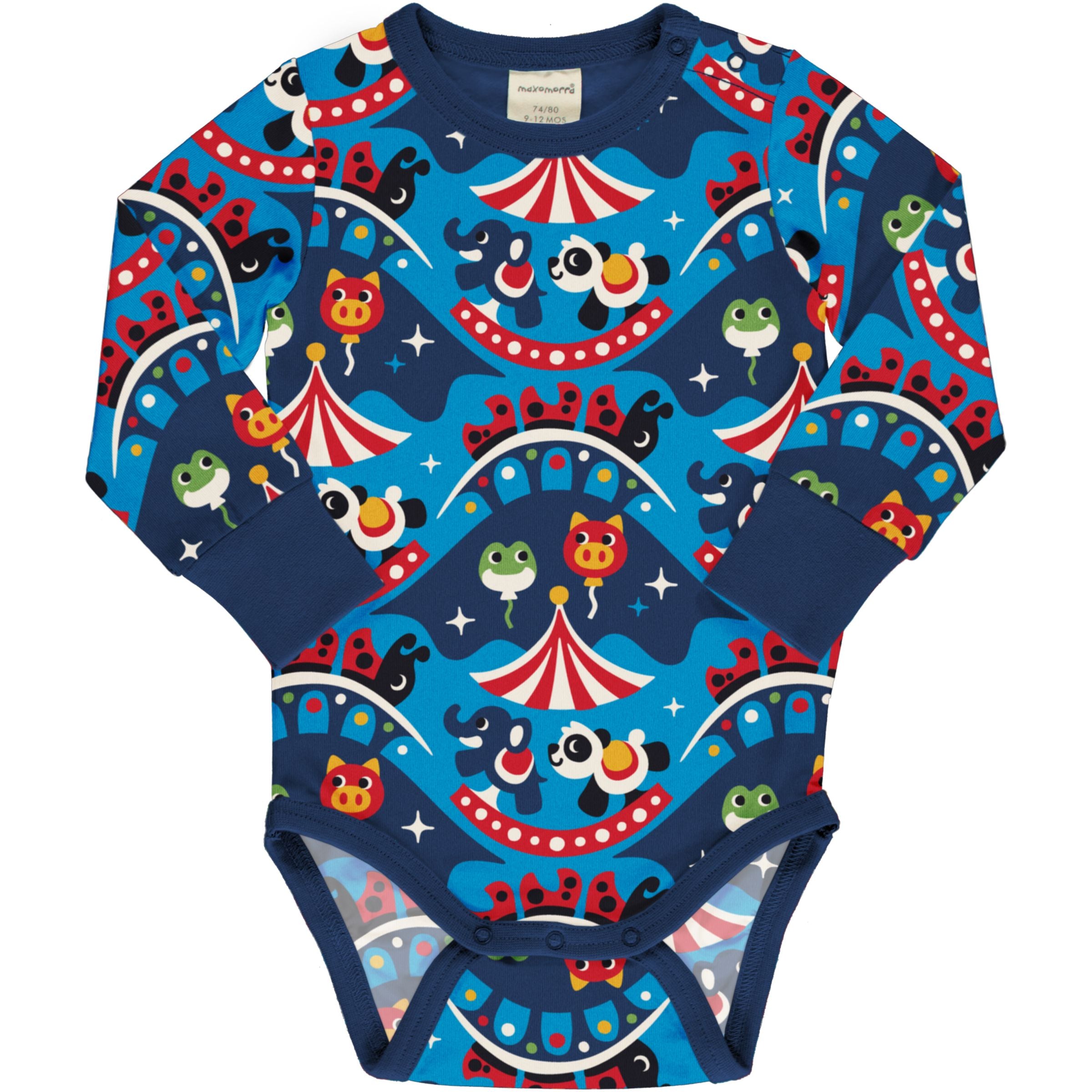 Maxomorra Fairground Long Sleeved Bodysuit