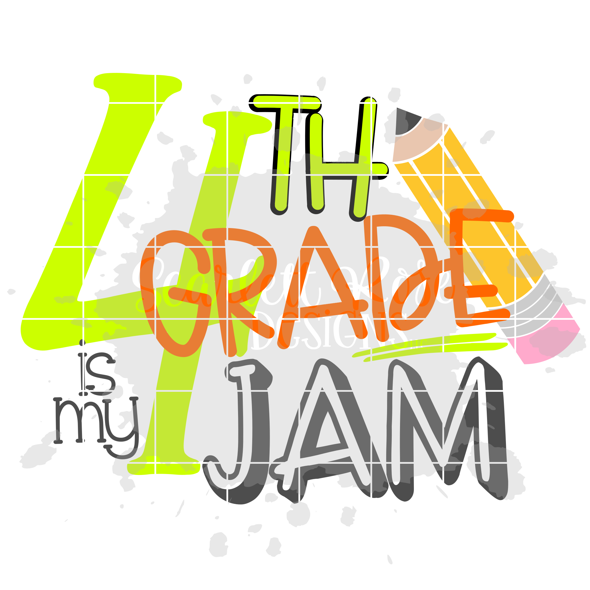 Download School SVG, Fifth Grade is my Jam SVG cut file - Scarlett ...