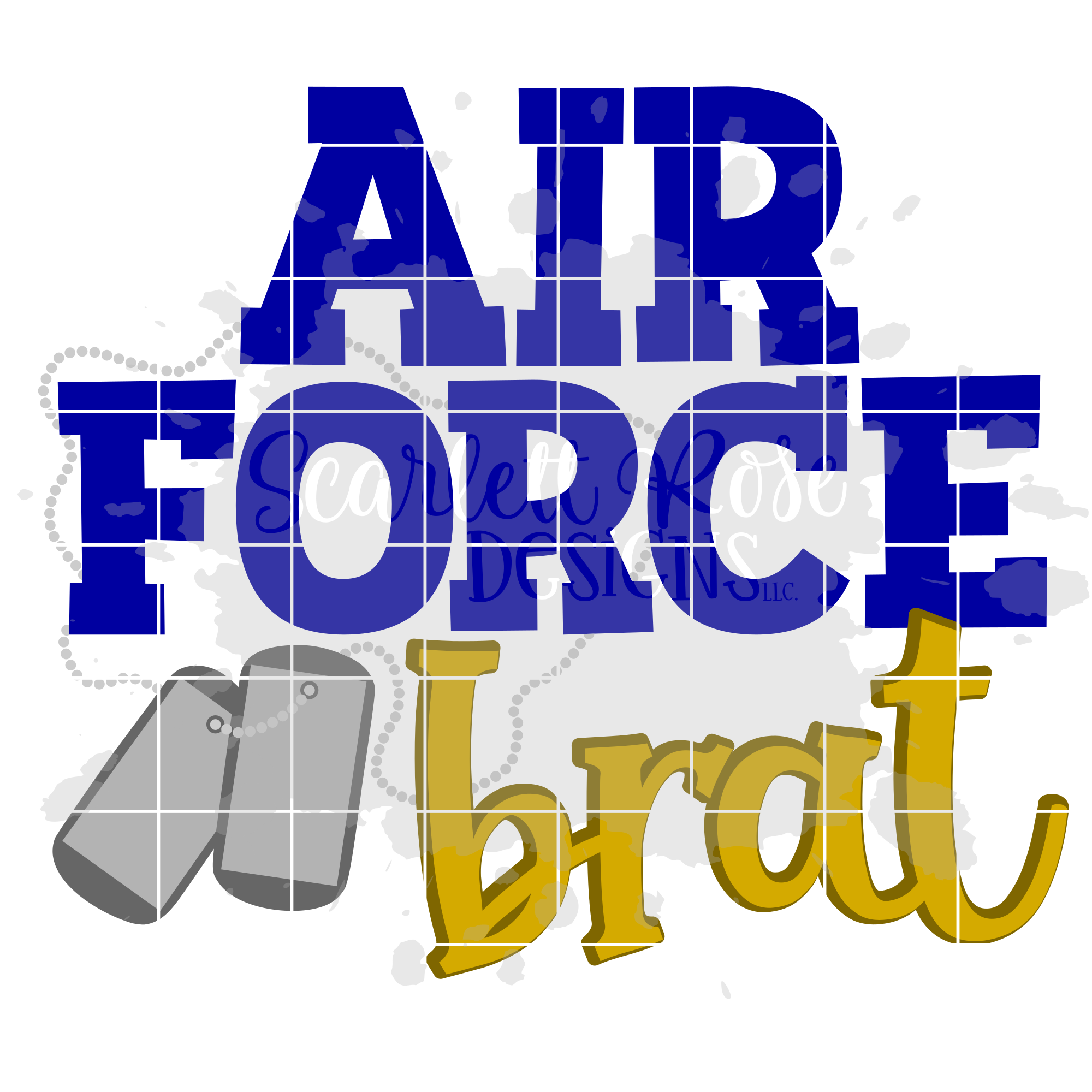 Download Air Force Brat Svg Cut File Scarlett Rose Designs