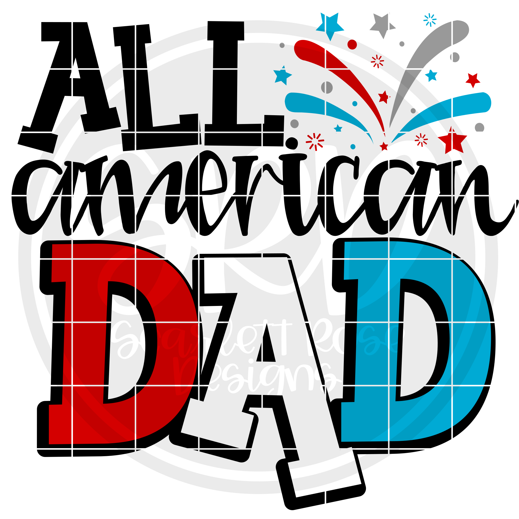 Download Fourth of July SVG, All American Dad SVG - 2019 cut file - Scarlett Rose Designs