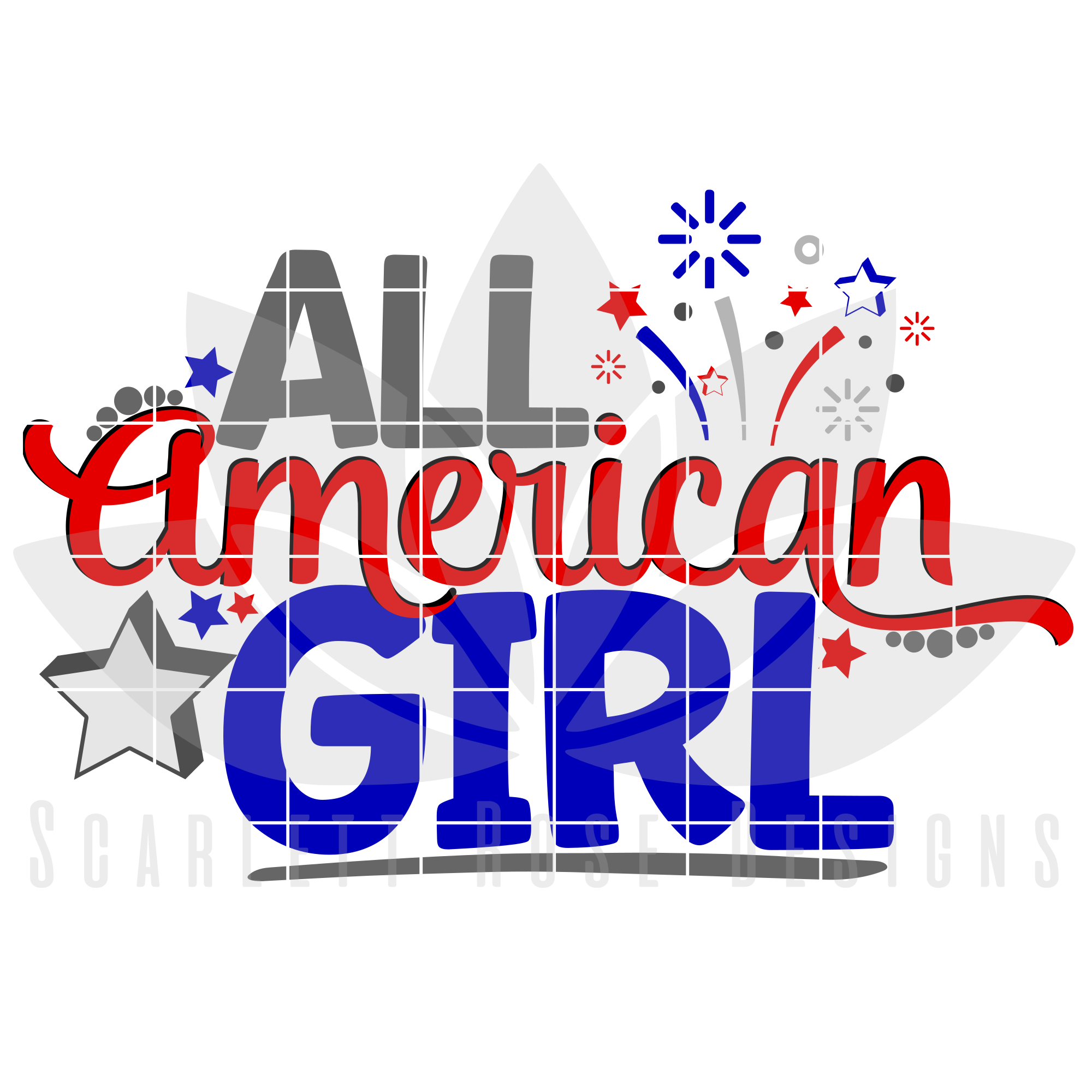 Download Fourth of July SVG, All American Girl SVG cut file ...